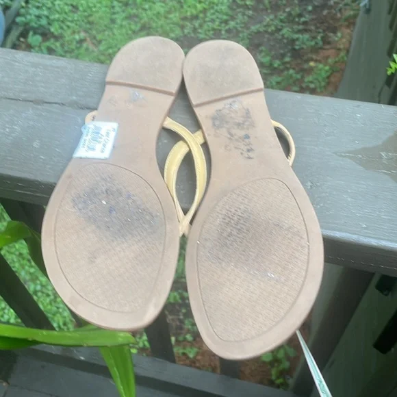 Tory Burch Tan Sandals leather Minimalist Design - Picture 5 of 6